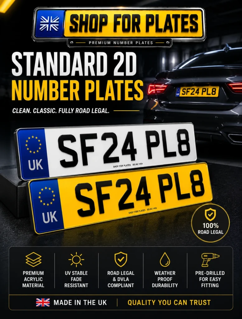 Standard 2D Number Plates